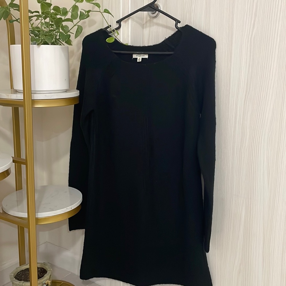 Max studio black women tunic sweater
